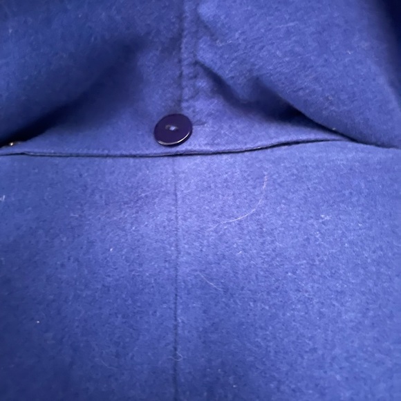 Royal blue double breasted short pea coat - Picture 3 of 5